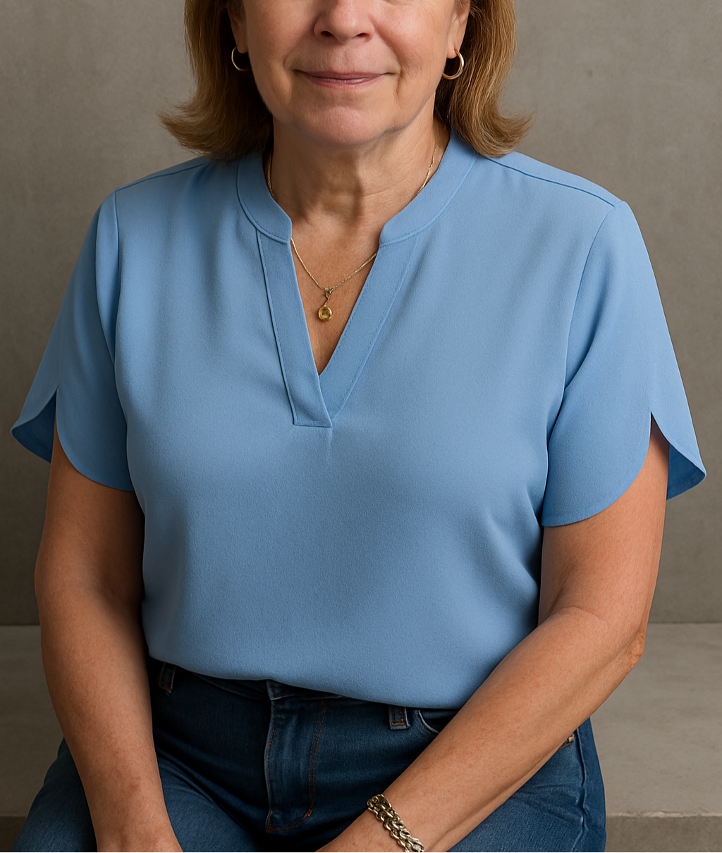 Vionne | Women’s Lightweight V-Neck Blouse