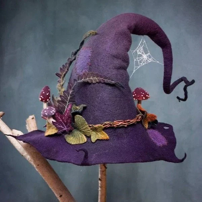 Celestia | Handmade Merino Felt Witch Hat