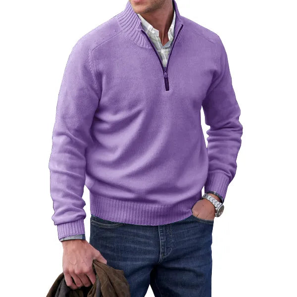 Cassian | Men’s Luxury Cashmere Zip Sweater