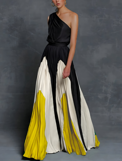 Wexley | Women’s One-Shoulder Asymmetrical Maxi Dress