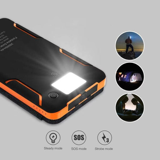 SolarCharge Pro 25000 | Portable Solar Power Bank with 4 Foldable Panels
