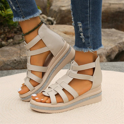 Brynlee | Women’s Rhinestone Wedge Sandals