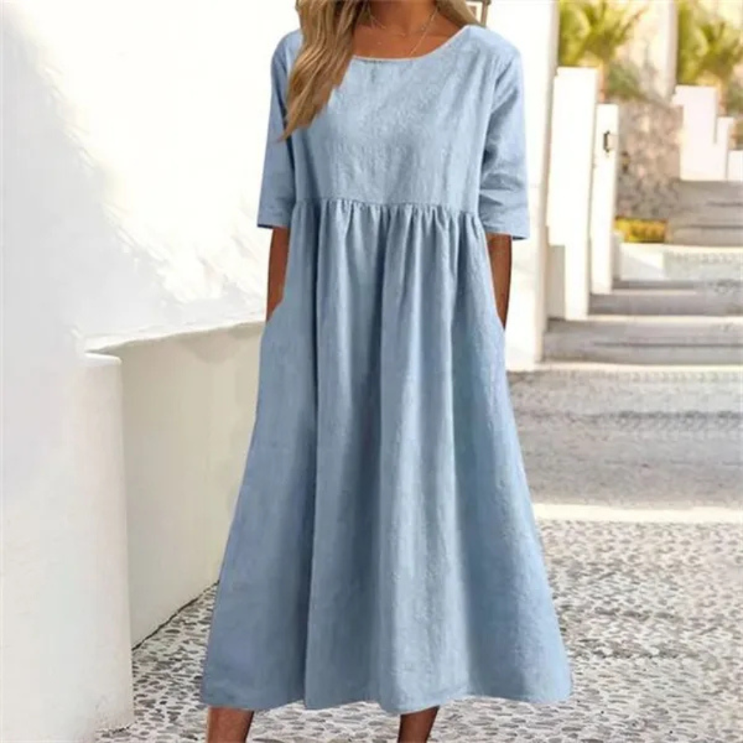 Zorina | Women’s Loose-Fit Midi Summer Dress
