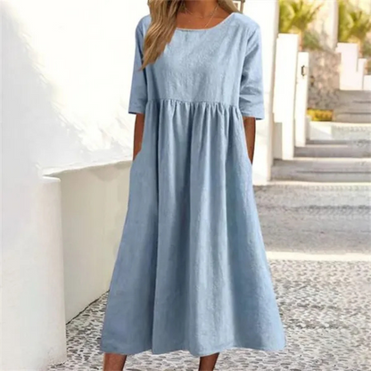 Zorina | Women’s Loose-Fit Midi Summer Dress