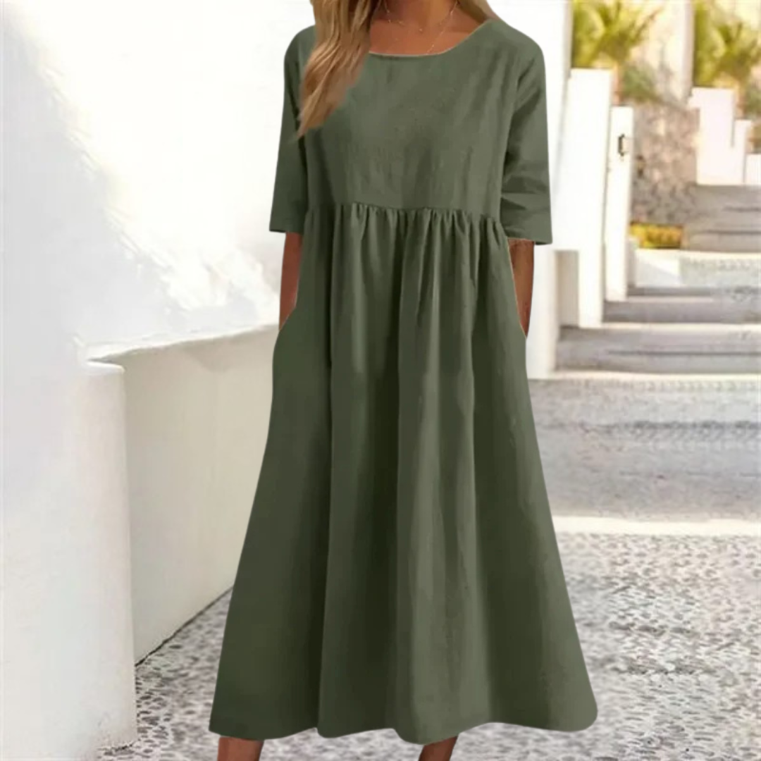 Zorina | Women’s Loose-Fit Midi Summer Dress