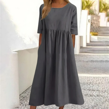 Zorina | Women’s Loose-Fit Midi Summer Dress