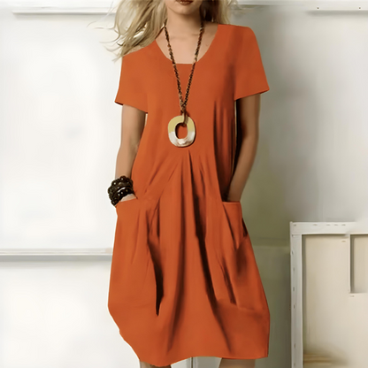 Arianne | Women’s Relaxed Round-Neck Summer Dress