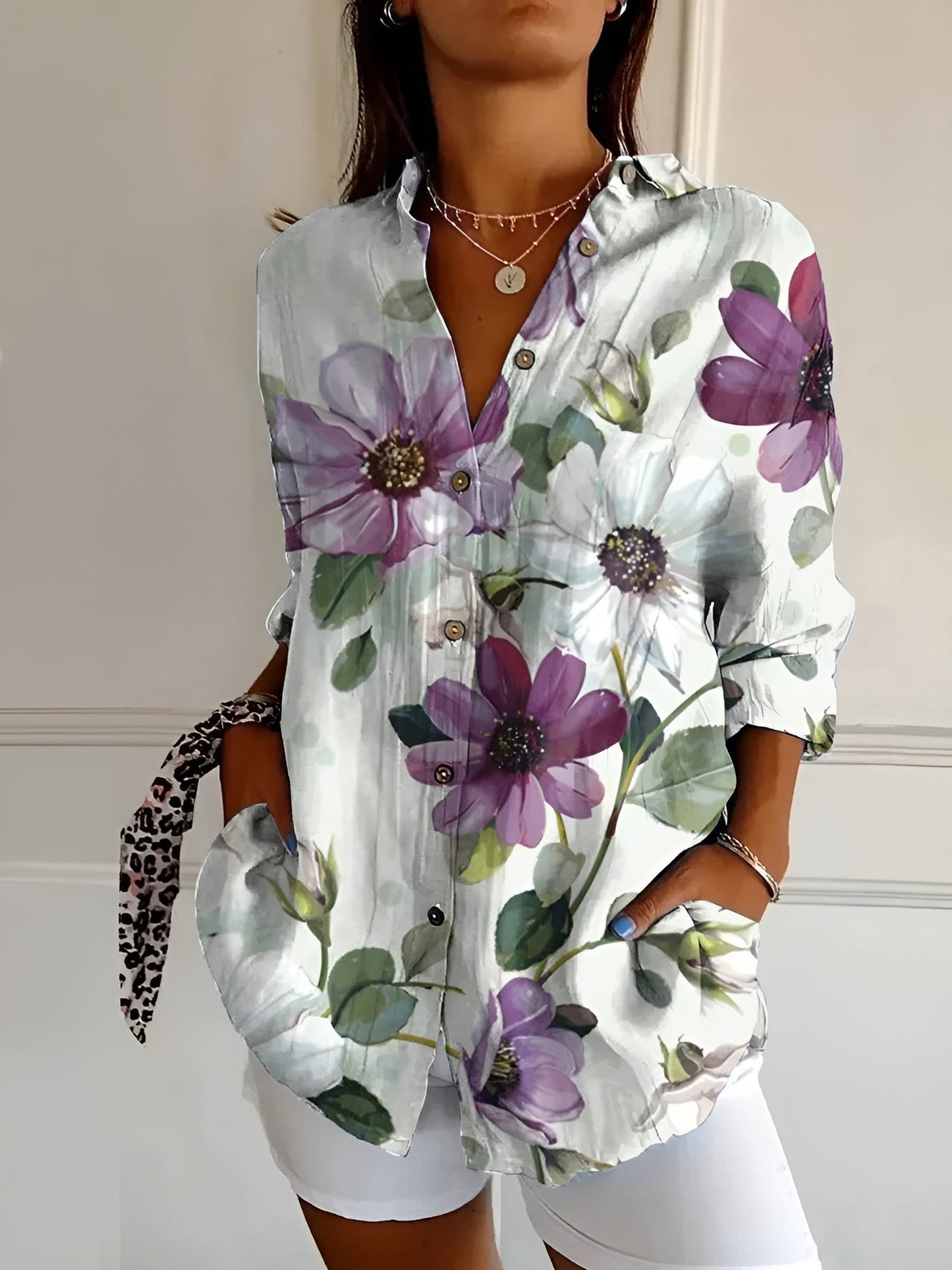 Amiyah | Women’s Button-Down Shirt Blouse