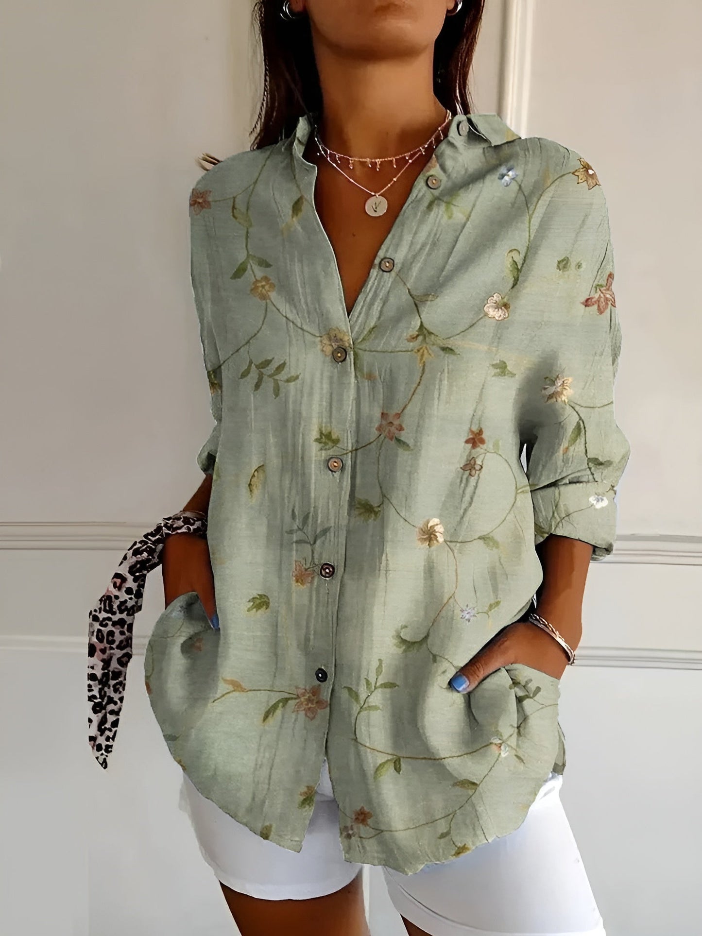 Amiyah | Women’s Button-Down Shirt Blouse