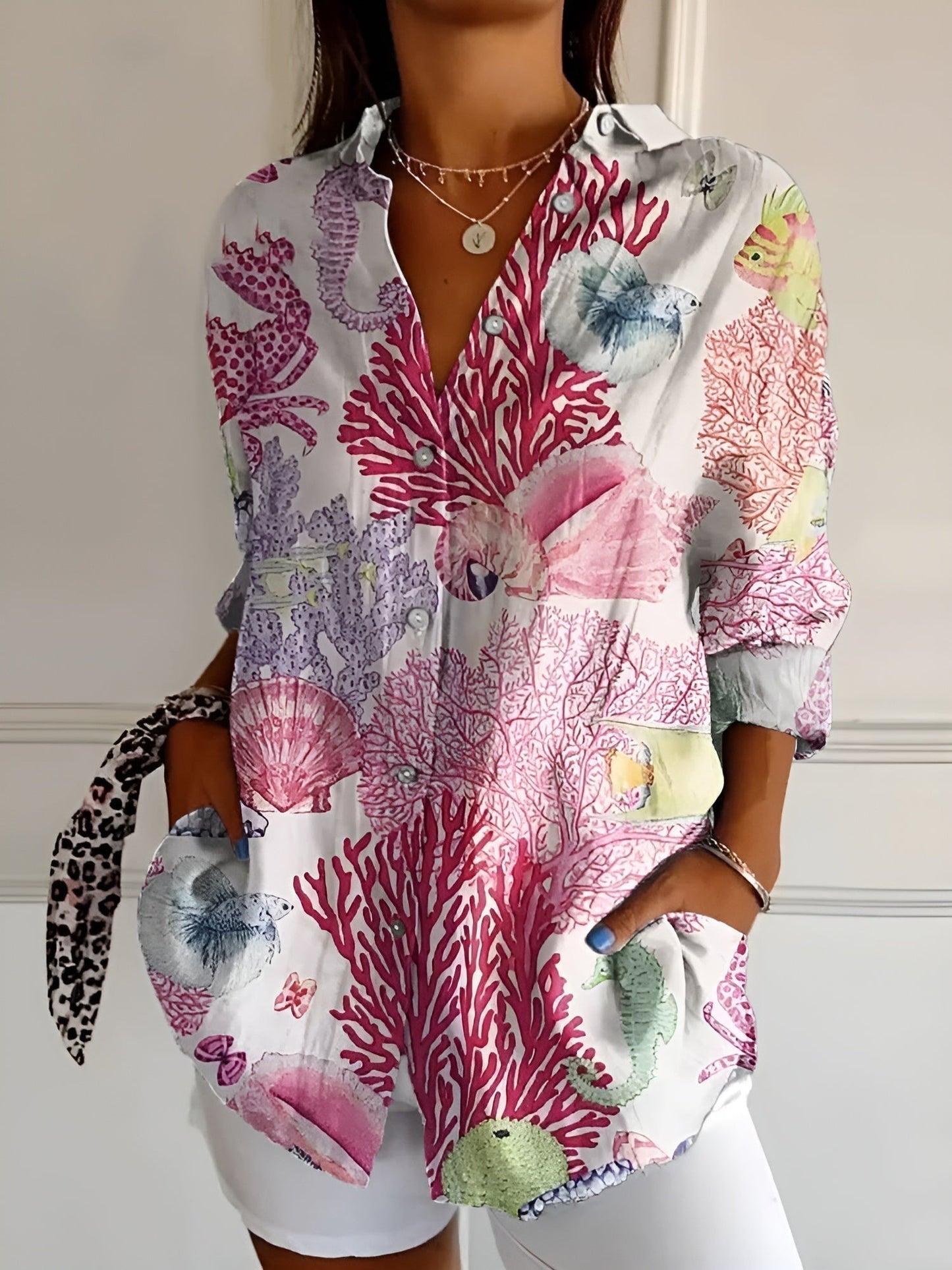 Amiyah | Women’s Button-Down Shirt Blouse