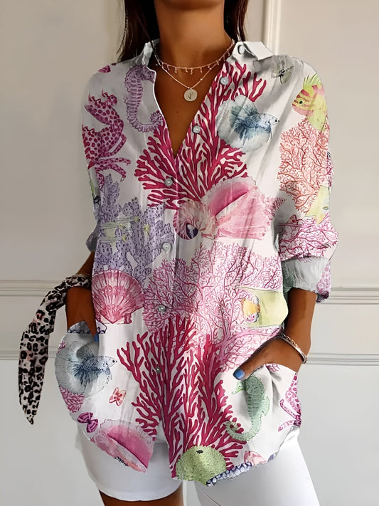 Amiyah | Women’s Button-Down Shirt Blouse