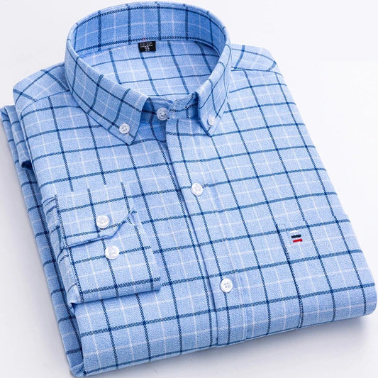 Cade | Men’s Long Sleeve Checkered Shirt